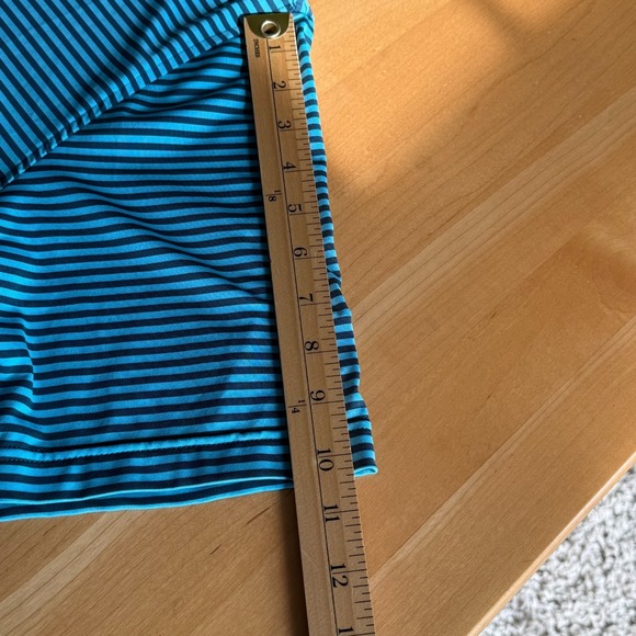 Peter Millar Summer Comfort Golf Polo Blue Stripe Kinloch Logo Men's Large - Picture 8 of 9